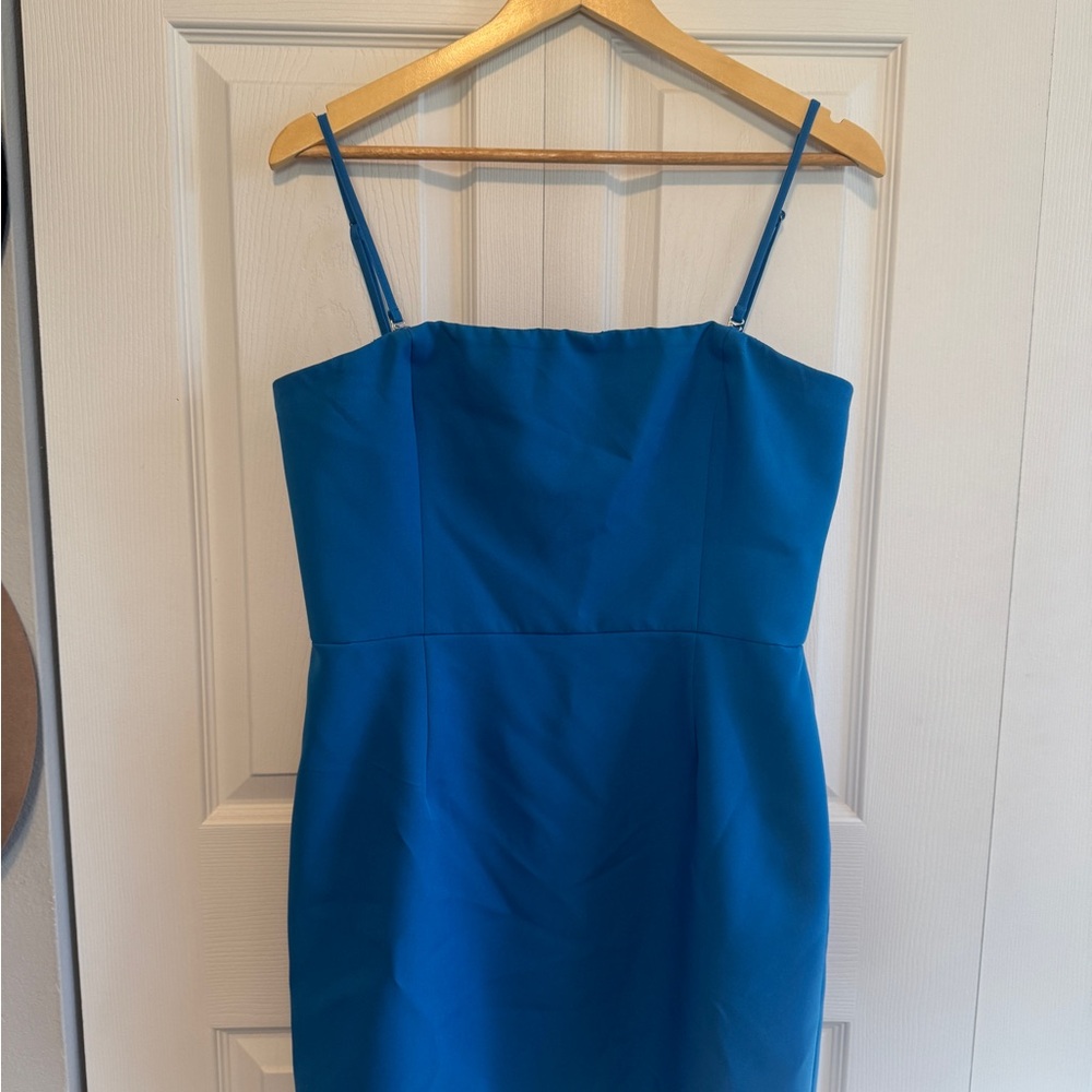 Gianni Bini Blue Spaghetti Strap Sheath Dress